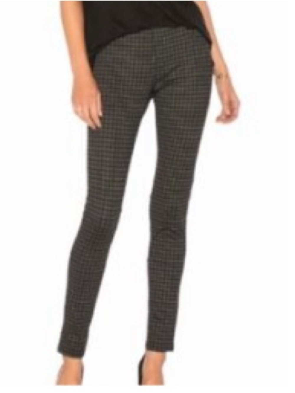 Sanctuary Black Checkered Leggings - L
